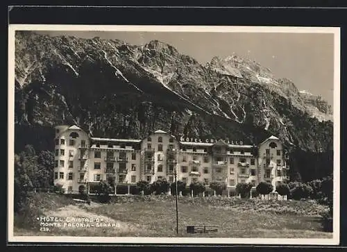 AK Cortina d`Ampezzo, Hotel Cristallo, Monte Faloria-Sorapis