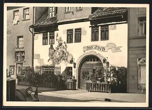 AK Saalfeld /Thür, Gasthaus Das Loch