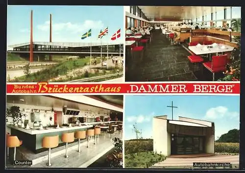 AK Nellinghof-Schierberg, Autobahn-Brückenrasthaus Dammer Berge