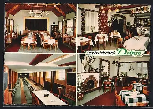 AK Leckingsen / Iserlohn, Gasthaus Am Neuen Hause, Innenansichten