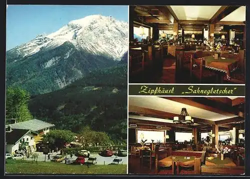 AK Ramsau /Berchtesgaden, Gasthaus Zipfhäusl Sahnegletscher, Innenansichten