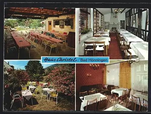 AK Bad Hönningen a. Rh., Gasthaus Christel, Innenansichtenen