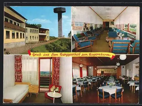 AK Zimmerau, Gasthaus Zum Bayernturm, Innenansichten