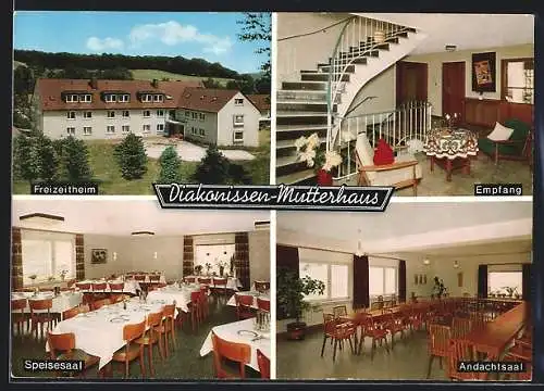 AK Neuvandsburg-West /Velbert, Gasthaus Diakonissen-Mutterhaus, Innenansichten