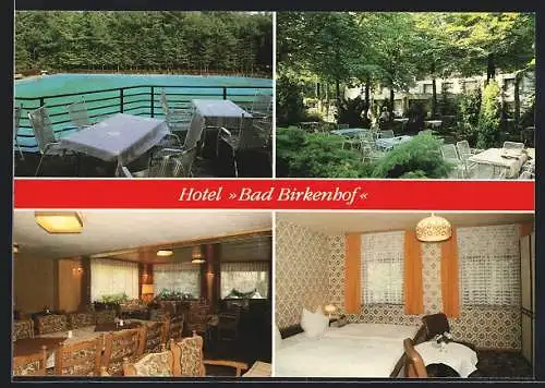 AK Barwedel, Hotel Restaurant Bad Birkenhof, Ansichten v. Freibad u. Gästezimmer