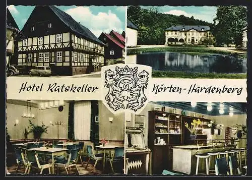 AK Nörten-Hardenberg, Hotel Ratskeller, Aussen- u. Innenansichten