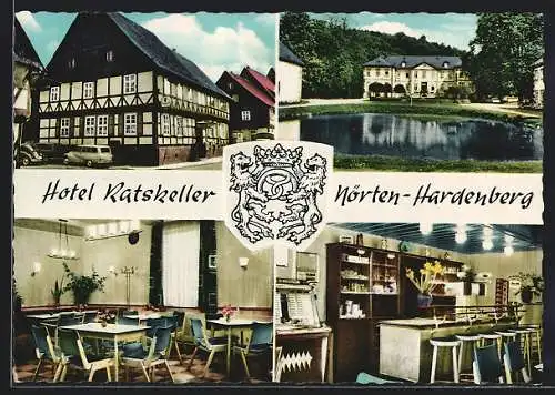 AK Nörten-Hardenberg, Hotel Ratskeller, Aussen- u. Innenansichten