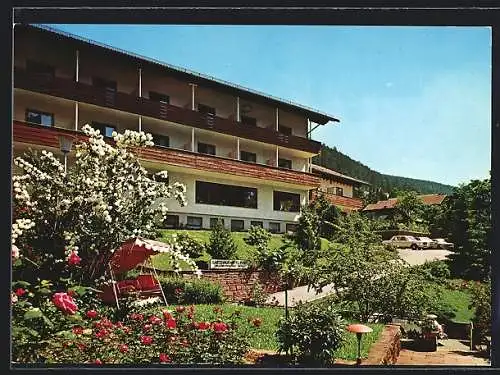 AK Wildbad /Schwarzwald, Gasthaus Kurhotel Post, Aussenansicht