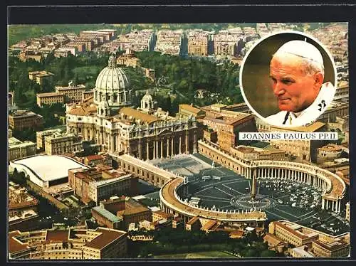 AK Rom, Porträt Papst Johannes Paul II.