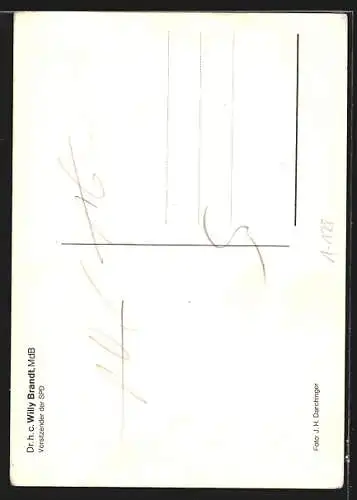 AK Dr. h. c. Willy Brandt, MdB, Vorsitzender der SPD