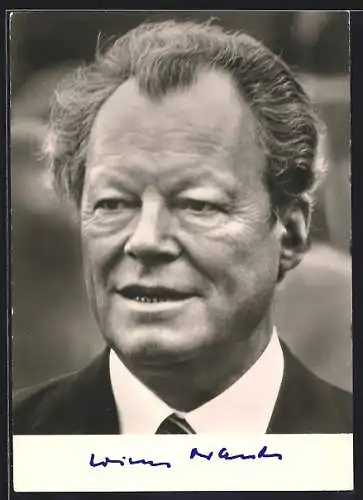 AK Portrait Dr. h.c. Willy Brandt, Vorsitzender der SPD