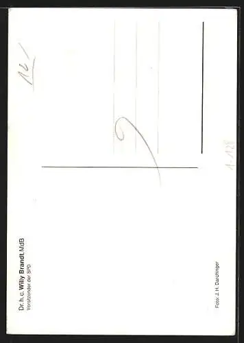 AK Dr. h. c. Willy Brandt, MdB, Vorsitzender der SPD