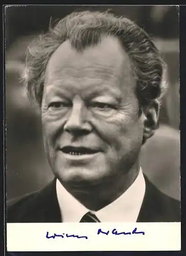 AK Portrait Dr. h.c. Willy Brandt, Vorsitzender der SPD