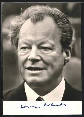 AK Portrait Dr. h.c. Willy Brandt, Vorsitzender der SPD