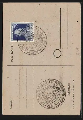 AK Flensburg, Briefmarken-Ausstellung 1947