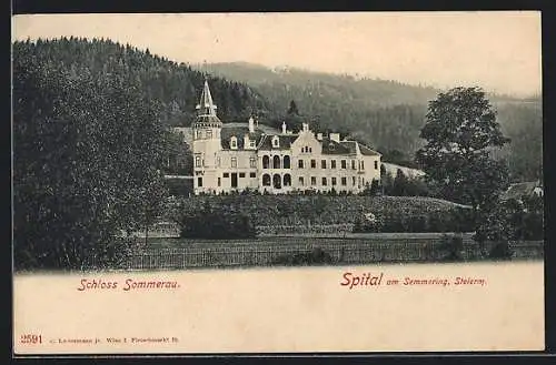 AK Spital am Semmering, Blick auf Schloss Sommerau