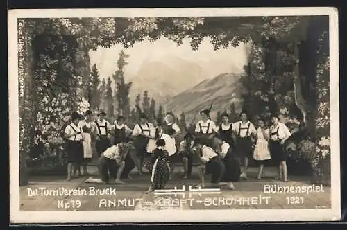 AK Bruck an der Mur, Dv. Turnverein Anmut-Kraft-Schönheit, Bühnenspiel 1921, Nr. 19