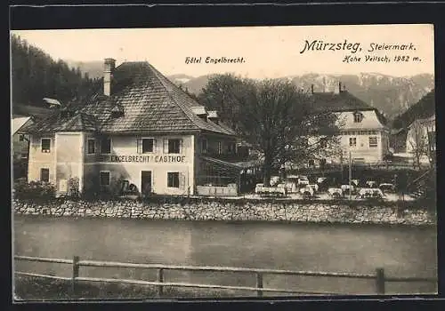 AK Mürzsteg, Hotel Engelbrecht, Hohe Veitsch