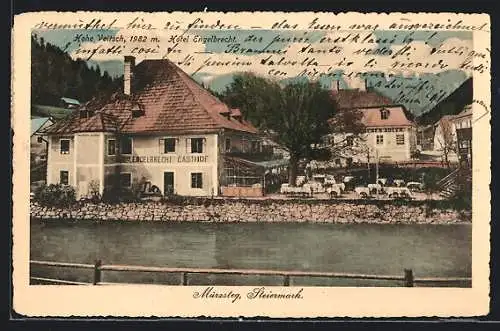 AK Mürzsteg, Hotel und Gasthof Engelbrecht