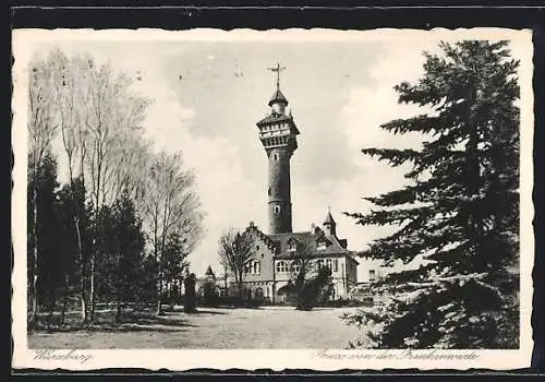 AK Würzburg, Blick auf die Frankenwarte