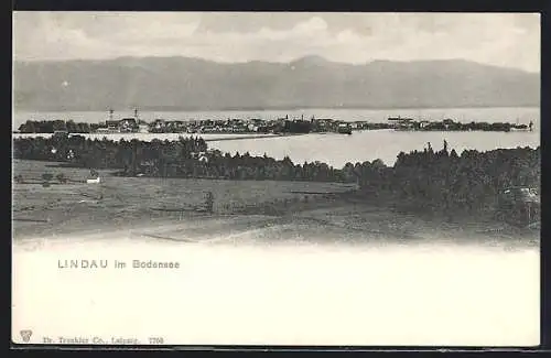 AK Lindau im Bodensee, Ortsansicht aus der Ferne