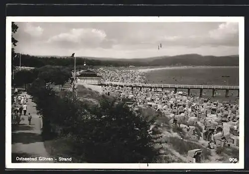 AK Göhren / Rügen, Ostseebad, Strand