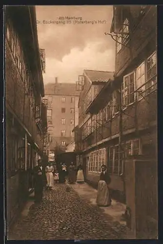 AK Alt-Hamburg, Gr. Bäckergang 25, Roterberg`s Hof
