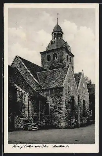 AK Königslutter am Elm, Aussenansicht der Stadtkirche