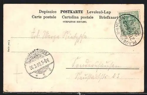 AK Bahnpoststempel Plauen-Ilmenau, Zug 863