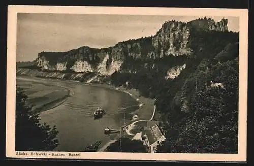 AK Bahnpoststempel Dresden-Bodenbach, Zug 446