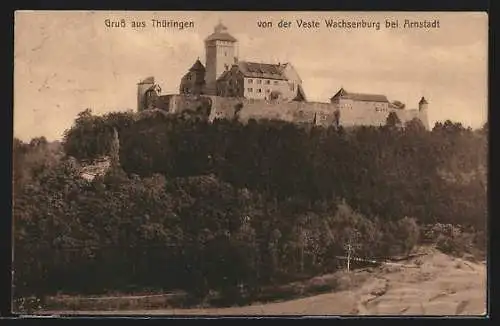 AK Bahnpoststempel Leipzig-Eisenach, Zug 865