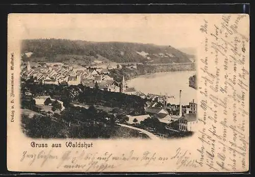 AK Lazarettstempel Vereinslazarett II Waldshut