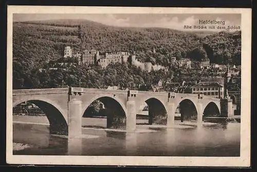 AK Lazarettstempel Res.-Lazarett XIII Krüppelheim Heidelberg