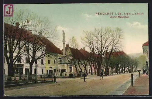 AK Neumarkt i. St., Strassenpartie am Oberen Marktplatz