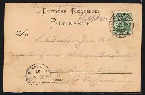 Lithographie Berlin, Central-Bahnhof Friedrichstrasse