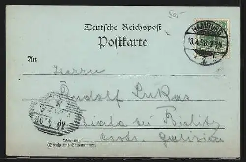 AK Alt-Hamburg, Ortspartie im Steckelhornfleet