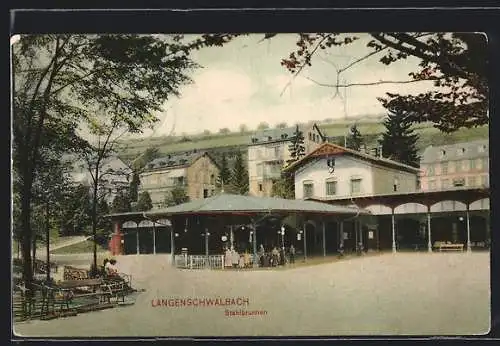 AK Bad Langenschwalbach, Partie am Stahlbrunnen