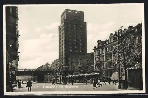 AK Köln-Neustadt, Hansaring mit Hochhaus