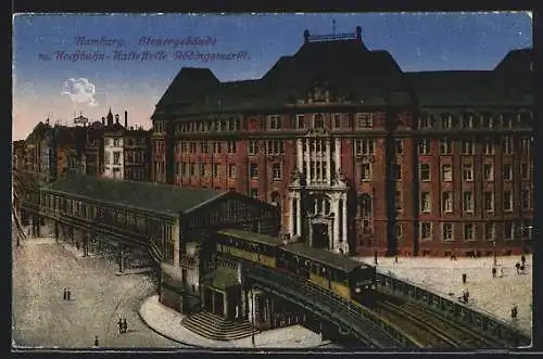 AK Hamburg, Steuergebäude mit U-Bahnhof Rödingsmarkt