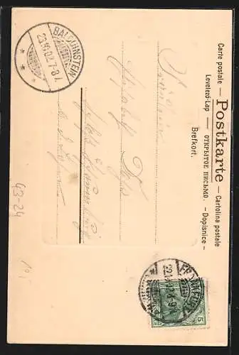 AK kleiner Harlekin mit Poirette