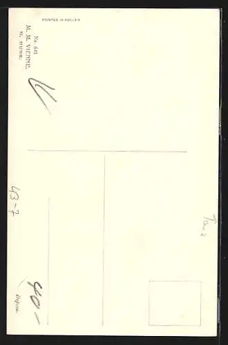 Künstler-AK M. M. Vienne und M. Munk beim Tanz