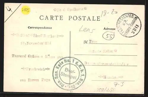 AK Bergleute im Stollen beim Essen