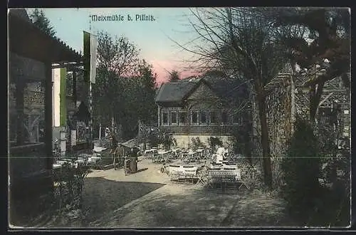 AK Dresden-Pillnitz, Gasthaus Meixmühle