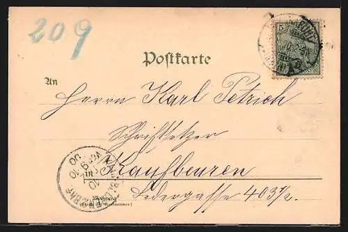 AK Frankfurt, Panorama m. Kirchen u. Brücke