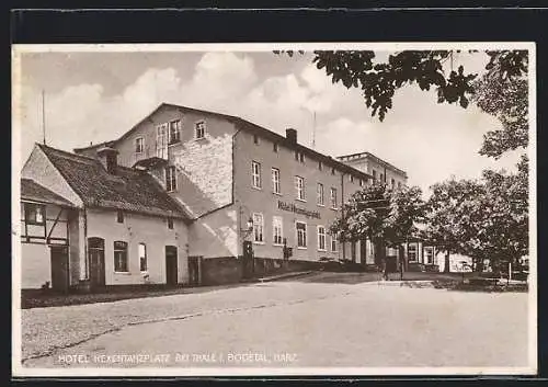 AK Thale i. Bodetal /Harz, Hotel Hexentanzplatz