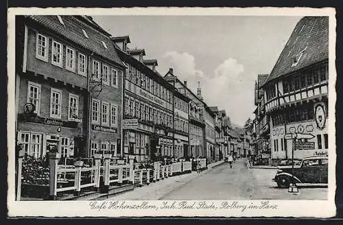 AK Stolberg im Harz, Cafe Hohenzollern Rud. Stade