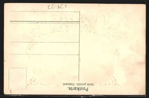 Lithographie Hamburg-St. Pauli, Bismarckdenkmal, Fahnen, Wappen