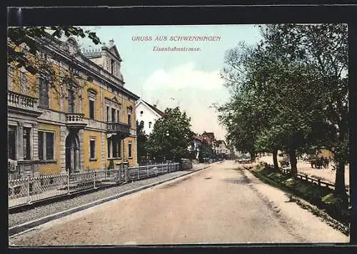 AK Schwenningen / Neckar, In der Eisenbahnstrasse