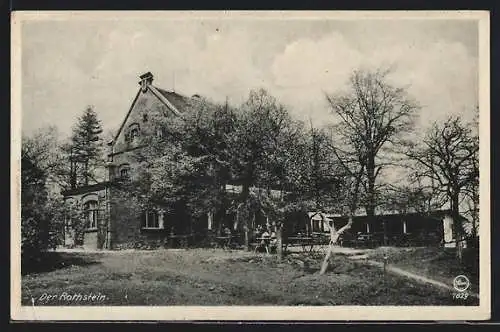 AK Sohland / Rotstein, Berggastätte mit Gartenlokal