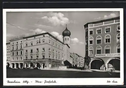 AK Rosenheim /Obb., Blick auf den Max-Josefplatz